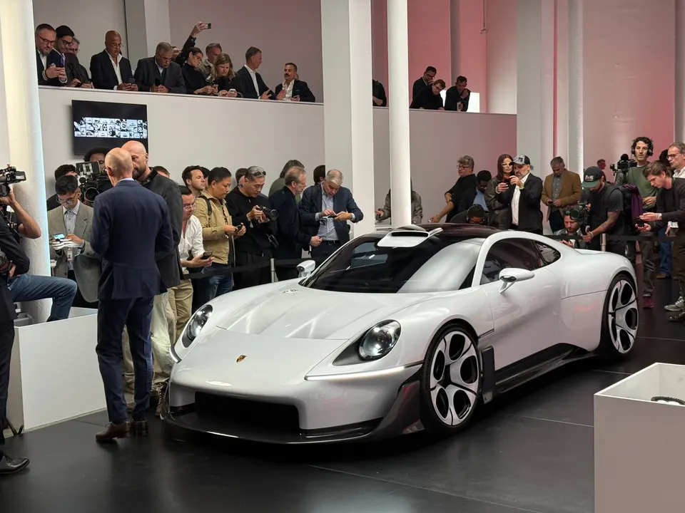 The Mission S concept drew a crowd at its reveal - now Porsche hints a manual could be part of the story