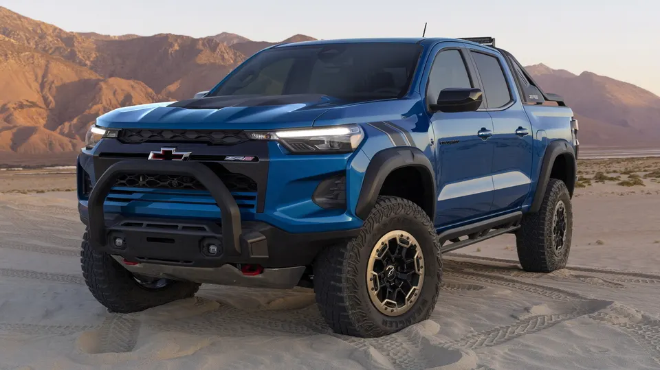 The 2027 Colorado ZR2 Desert Boss returns with its signature desert-ready stance