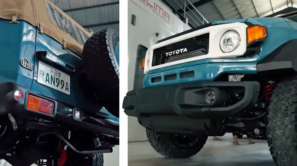 FJ40-style face and canvas rear: the Rangga wears its Land Cruiser tribute proudly