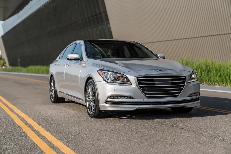 The Genesis sedan affected by the power seat fire recall.