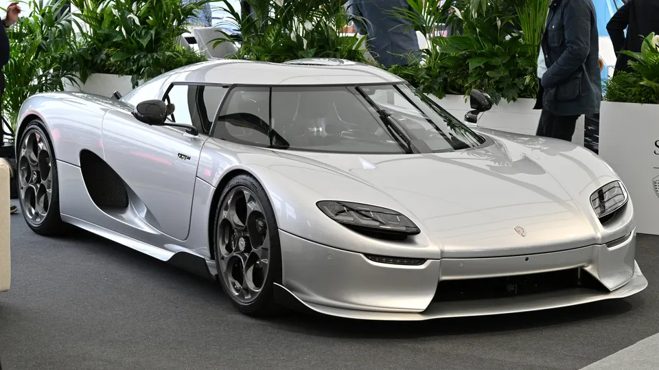 The CC850 on display, one of just seven US-bound cars caught up in the parking brake software recall